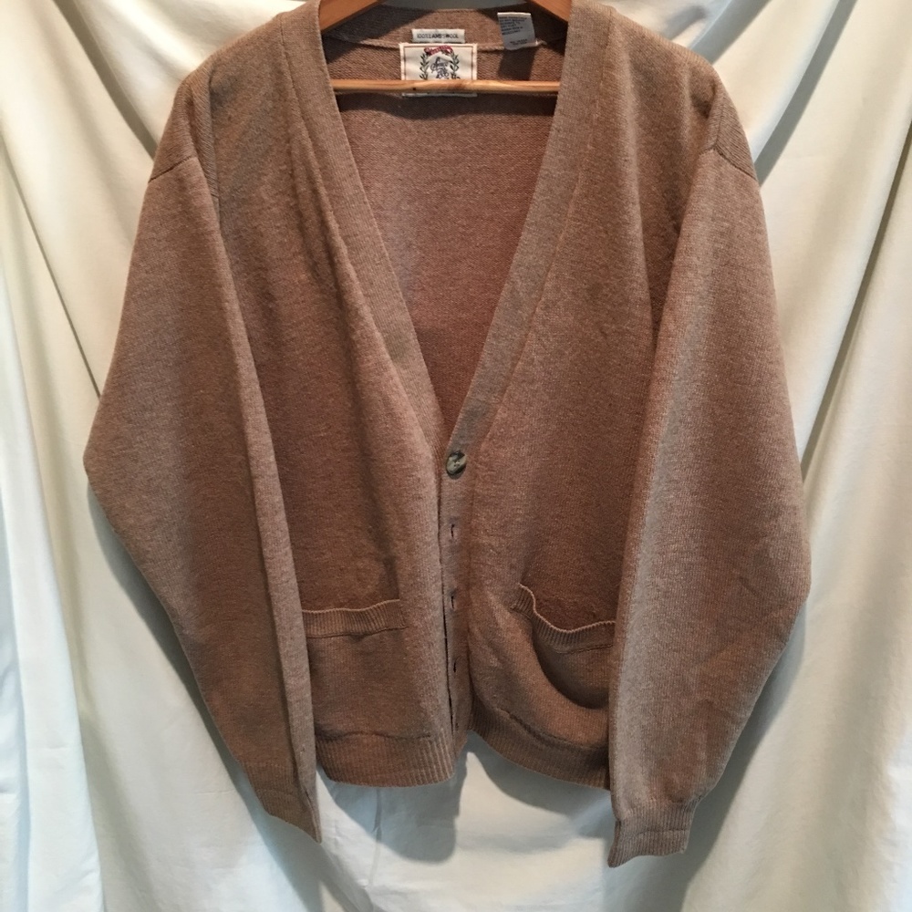 Vintage Lambswool Cardigan Sweater